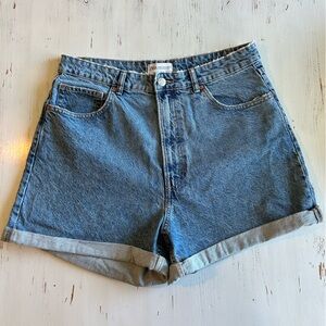 Zara Mom Denim Jean Shorts